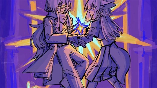 【procreate】oc绘画过程，尝试了新的起草方法