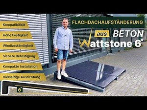 Wattstone 6° die Lösung für lange PV-Module +440W!