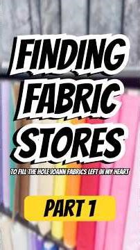 Finding Fabric Stores PART 1 #cosplay #crafting #diycosplay #sewing