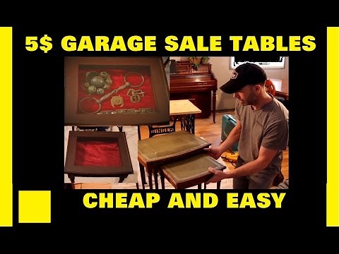 DIY Five dollar garage sale tables, How to build a display table for your relics