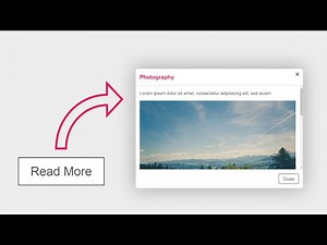 Read More Popup Box using Html Css Javascript | Responsive