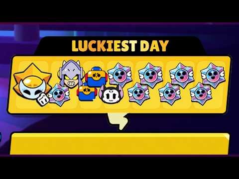 LUCKIEST DAY EVER • FULL OF FREE STARR DROPS ⁉️ BRAWL STARS NEW UPDATE 🎁