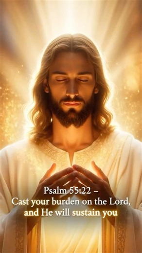 Psalm 55:22 – Cast Your Burden on the Lord | Healing Prayer with Jesus.