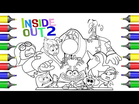 Inside Out 2 Coloring Book Compilation/ All Characters/Emotions/ NCS