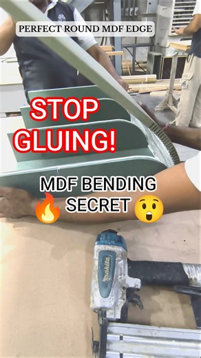 Stop Gluing! The FASTEST Way to Get Perfect Round MDF Edges 🤯 #Shorts #woodworking #diy #satisfying