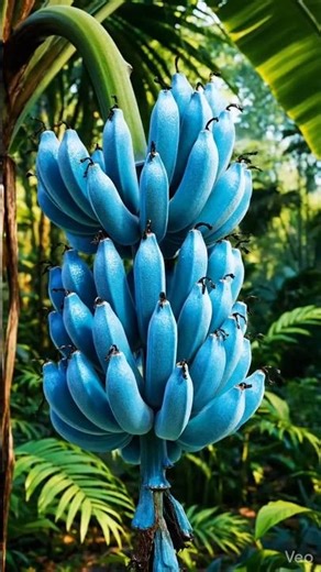 Attention 🍌🩵 reveals nature’s secret Blue Java Banana 🍌– Ice cream banana!