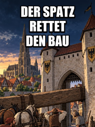 Spatz und Ulmer Münster: die Sage vom entscheidenden Dreh