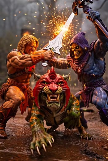 POV: Your imagination as a kid was actually a blockbuster movie 🍿 Heroes rise. Villains strike. The castle watches. #Imagination #ToyTok #HeMan #BattleCat #CinematicToys