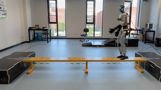 双层RL穿越独木桥！A Two-Stage Reinforcement Learning Framework for Humanoid Beam Walking