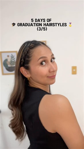 Graduation Hairstyle 3/5 #braids #hairstyletutorial #graduation