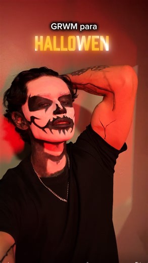GRWM para Halloween 🎃 #grwm #makeup #halloween #diademuertos #tiktok #tutorial #halloweenmakeupideas | Gared EstradaFit
