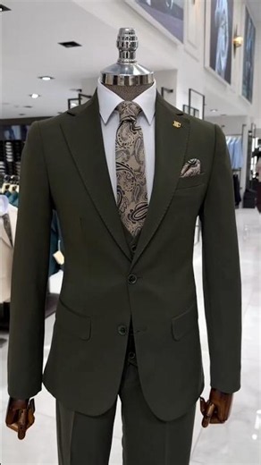 💚Very Classy Green Combination #GreenStyle #MensFashion #ClassyLook #elegantoutfits