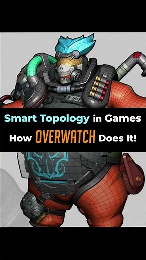 How Overwatch Nails Topology for Game-Ready Models! #overwatch2 #3dmodeling #gamedev