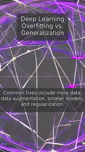 Deep Learning Overfitting vs Generalization