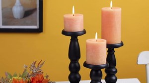 3x6 Inch Turquoise Pillar Candles Set of 3 - Unscented Candles, Long Clean Burning, Large Big Candles, Smokeless Dripless Pillar Candles for Dinner Table, Wedding, Home, Bathroom, Rustic Decor