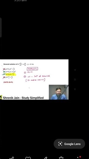 Differential equation, second method to solve any of it