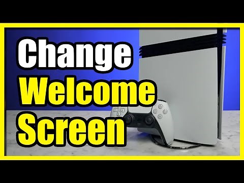 How to Change Welcome Screen Background on PS5 Pro (Custom Image)