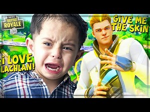 ANGRY KID BEGS FOR *NEW* “LACHLAN” SKIN IN FORTNITE! (ProPepper Fortnite Trolling)
