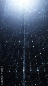 Shining digital tech lines loop motion vertical animation.