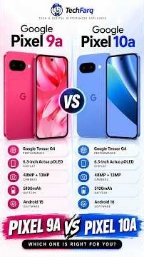 Google Pixel 9a vs Pixel 10a | What’s Actually Different?