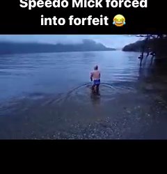 37K views · 254 reactions | Speedo Mick forced into forfeit after failing to make target destination. Mick forced himself to jump into a freezing cold lake after falling short on his most recent trek. #SpeedoMick #EFC #EvertonFC #EvertonFan #JohnOgroats #LandsEnd #Charity #Funderaiser #MichaelCullen | Liverpool Echo News | Facebook