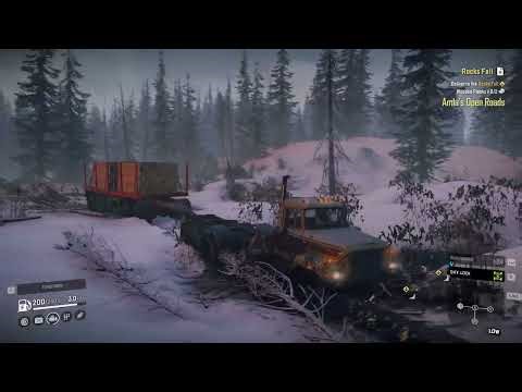 Snow Runner Game Play | Rocks Fall Task And New Watch Tower Unlock