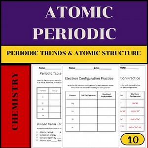 Exploring Periodic Trends and Atomic Structure — Complete Chemistry Worksheets