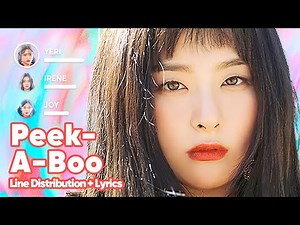 Red Velvet - Peek-A-Boo (Line Distribution + Lyrics Karaoke) PATREON REQUESTED
