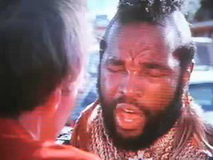 B.A. BARACUS! threats