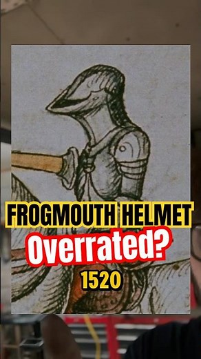 The Frogmouth Helmet was not as it seems….🥲. What is a frogmouth helm #history#armor #knight#joust
