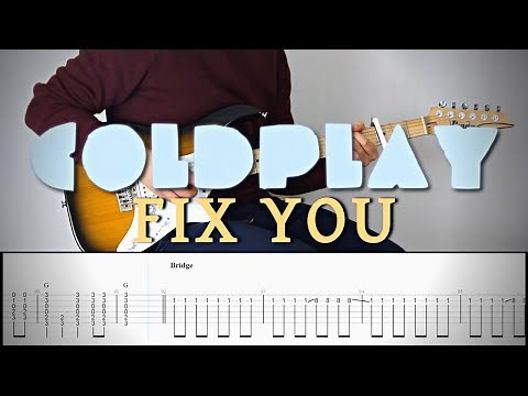 COLDPLAY - FIX YOU | Guitar Cover Tutorial (FREE TAB)