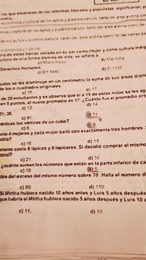 Math Workbook Handwritten Notes in Spanish