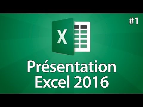 Excel 2016 - Présentation d'Excel 2016 - Tuto #1