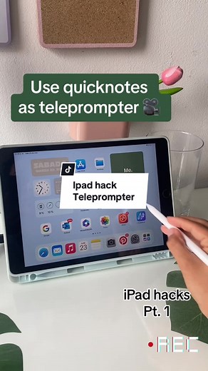Utilizing QuickNotes as a Teleprompter on iPad