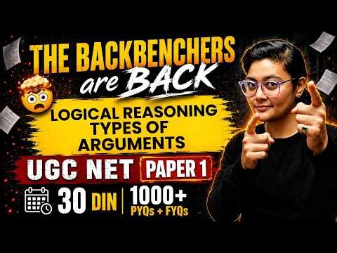 UGC NET Paper 1 Logical Reasoning | Types of Arguments Revision | Aditi Mam