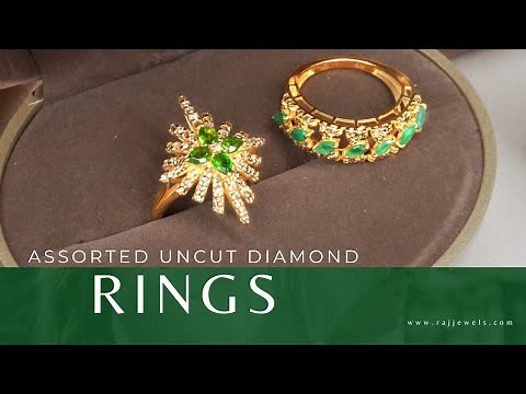 Assorted Uncut Diamond Rings | Exclusive Designer Collection by Raj Jewels