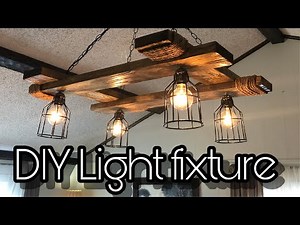 Vintage DIY Rustic Light Fixture Build
