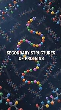 Secondary structure of proteins #medicalbiochemistry #secondaryproteinstructure #shortsfeed