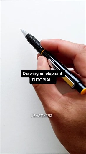 #howto #draw an #elephant . #tutorial #tutoriales #trick #tip #foryou #foryourpage #fyp #illustration #animal