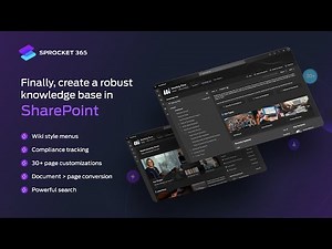 Building a powerful SharePoint Knowledge Base in under an hour - Sprocket 365