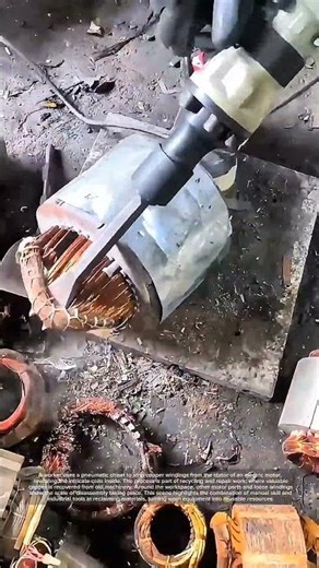 How Copper Is Recovered | Electric Motor Stator Disassembly!