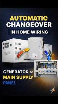 Automatic Changeover in Home Wiring | Generator to Main Supply #shorts #generator