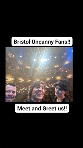 3K views · 189 reactions | Hello Bristol! Haunting #38 of the @uncannypodlive tour! We are here at the Bristol Old Vic until Saturday - there are still a few tickets left and you can also bag meet and greet tickets too! Come and see me, Dr. Ciarán O'Keeffe and Evelyn Hollow, and get books and programmes signed and get a selfie with us!  Tickets available by calling the Bristol Old Vic Box Office on 0117 987 7877 (the website is currently down!) | Danny Robins | Facebook