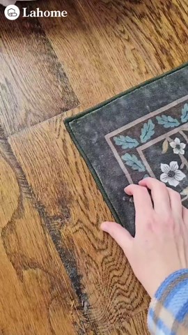 Lahome Dark Green Area Rugs 8x10, Soft 8x10 Washable Rugs for Living Room Dining Room, Boho Floral Non-Slip Forest Large Throw Carpet for Farmhouse Bedroom Office, Dark Green