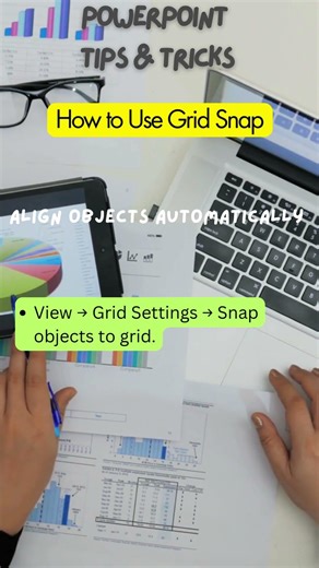 How to Use Grid Snap. Align objects automatically in Powerpoint