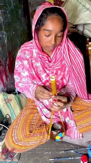 How to Make a Unique Coconut Shell Instrument #tools #shorts #viral #creative #video