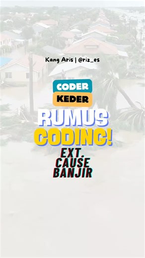 Aris Susanto on Instagram: "📚 ICD-10 Chapter XX & Banjir: Jangan Salah Kode! Banjir memang sama-sama air… tapi di coding ICD-10, detail itu penting banget! 💧🧠 🌊 Banjir biasa → X38 (Victim of flood) Contoh: hujan deras, luapan sungai, rob, dll. 💥 Kalau banjir karena bendungan / dam jebol → X36 (Victim of collapse of dam or man-made structure) Beda penyebab = beda kode yaa 👀 🌪️ Terus kalau kode sebab luar “banjir besar” karena Tsunami? Boleh 
