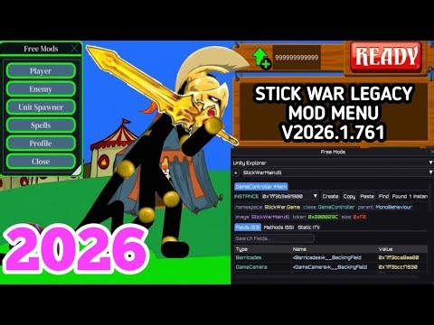 Stick War Legacy MOD MENU - v2026.1.761