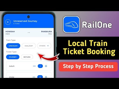 How to Book Local Train Tickets Online in Railone App | Railone Local Train Ticket Booking 2026