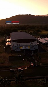The sun rises over Tuanaimato’s Multipurpose Gym ahead of the swearing-in of Samoa’s 18th Parliament today. Video: Junior S Ami / SAMOA OBSERVER | Samoa Observer
